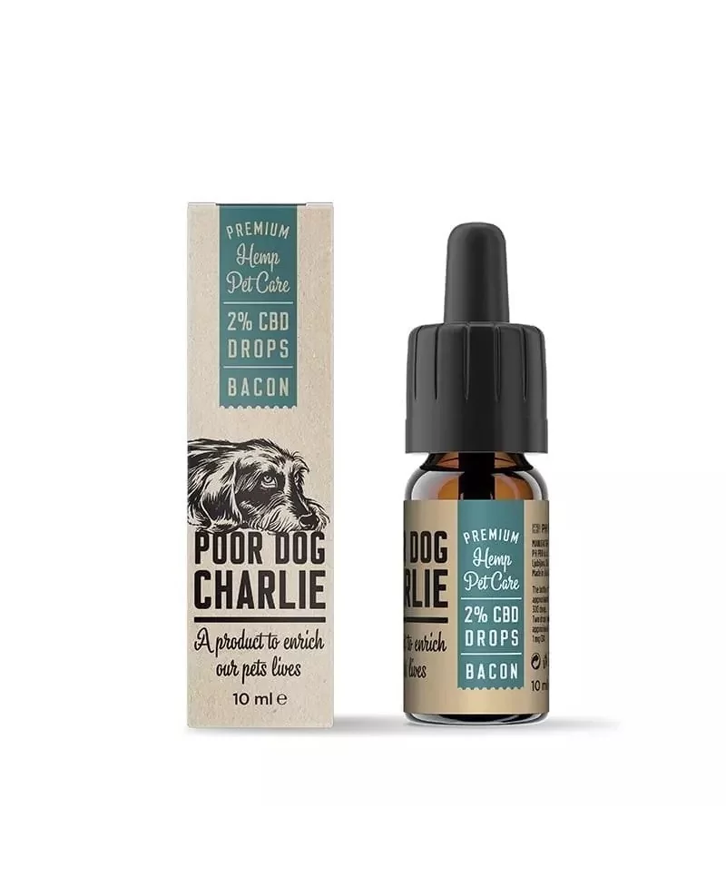 Óleo CBD 2% Animais Sabor Bacon 10ml - Poor Dog Charlie CBD Óleo CBD 2% Animais Sabor Bacon 10ml - Poor Dog Charlie CBD