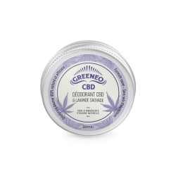 CBD Deodorant Balm and Wild Lavender 30ml - Greeneo CBD