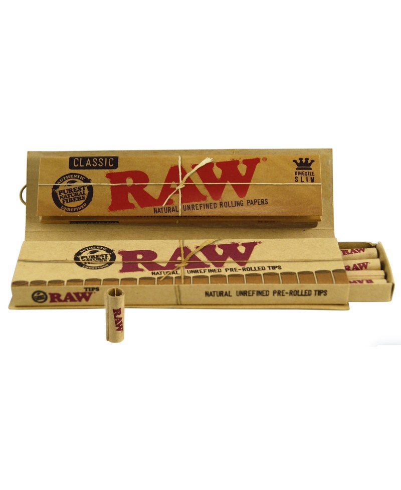 Papers Classic Connoisseur KS Slim + Pre-Rolled Filters - RAW