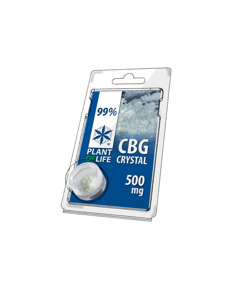 Cristais CBG 99% Puros 500mg - Plant of Life CBD