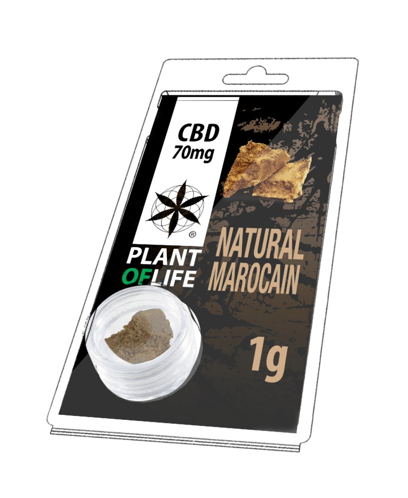 Hash CBD 7% Natural Marocain 1G - Plant of Life CBD