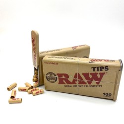 Tin 100 RAW Pre-Rolled Tips/Filters