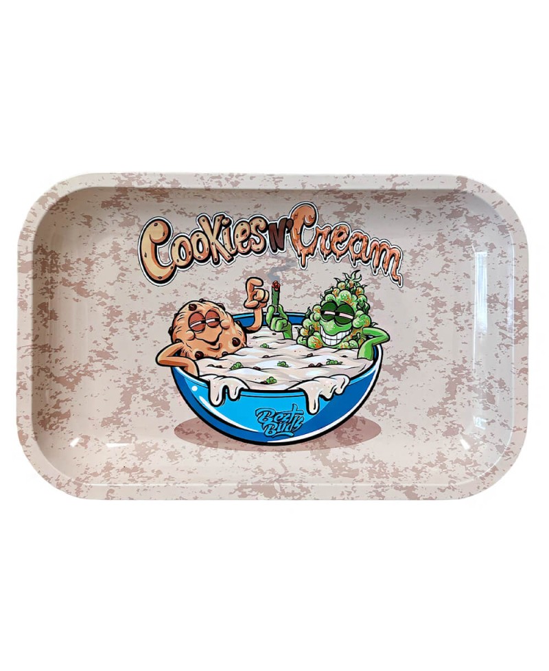 Rolling Tray Best Buds Cookies and Cream Metal Medium