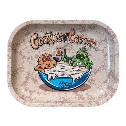 Rolling Tray Best Buds Cookies and Cream Metal Small