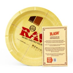 Round Metal Rolling Tray RAW 31cm