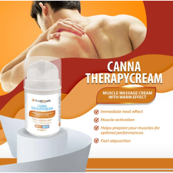 Creme Efeito Calor CBD e CBG 50ml Canna Therapycream - Plant of Life