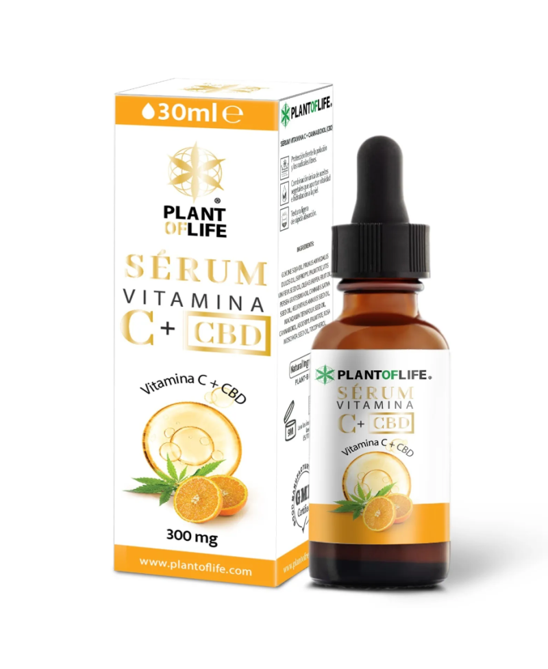 Sérum Vitamina C + 300mg CBD 30ml - Plant of Life
