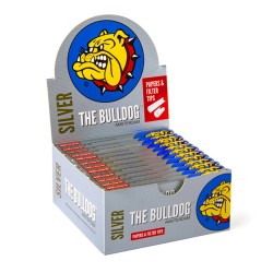 Mortalhas + Filtros Kingsize Slim Silver - The Bulldog Original