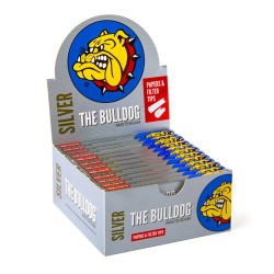 Papel + Filtros Kingsize Slim Silver - The Bulldog Original