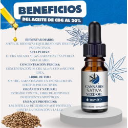 Óleo CBG 20% 10ml - Plant of Remedy