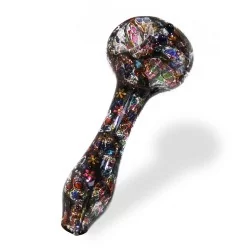 Glass Pipe Spoon Colorful Mexican Skulls
